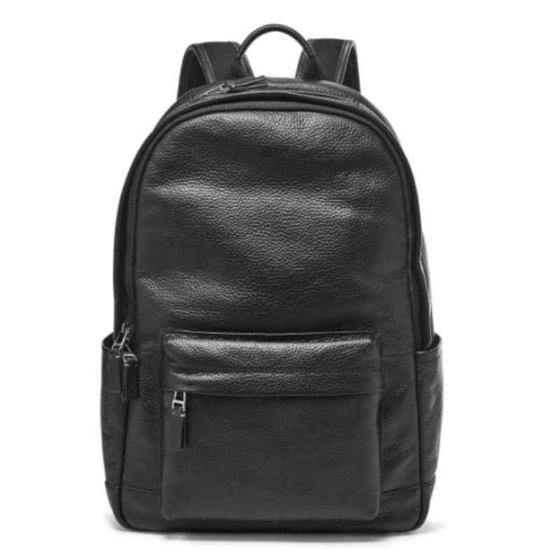 Fossil 男用真皮後背包 (Defender Backpack Black MBG9286001)