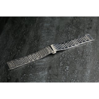 實心七珠款超值20mm 22mm TAG平頭不鏽鋼製錶帶双按式蝴蝶錶扣有效替代同規格各式錶帶, 智慧表,armani