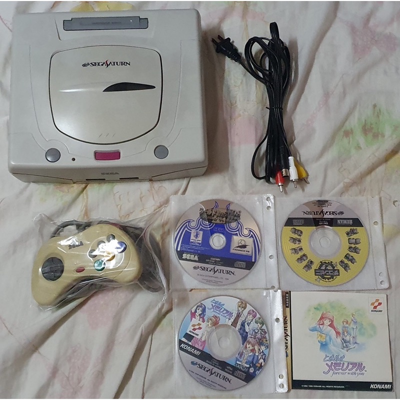 日製 SEGA SATURN 主機一組+3份遊戲