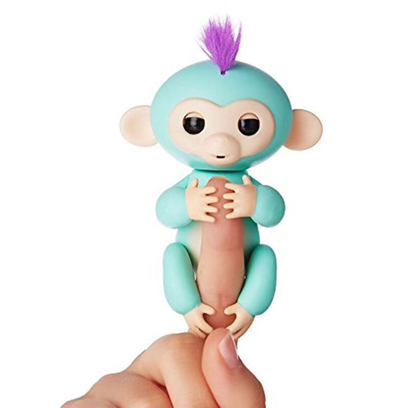 兒童玩具手指猴觸摸感應指尖玩具猴子(淺綠色)