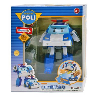 【美國媽咪】韓國 ROBOCAR POLI 波力 救援小英雄 可愛造型 LED系列 LED變形波力 警車 機器人