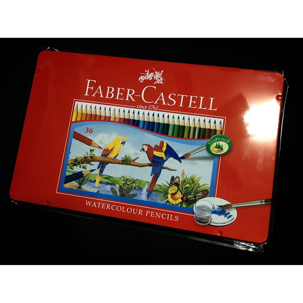 德國Faber-Castell輝柏水性色鉛筆 36色 (鐵盒裝)