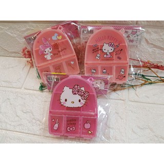正版Hello Kitty 7格式置物盒 迷你 收納盒 5個置物盒 手提收納盒