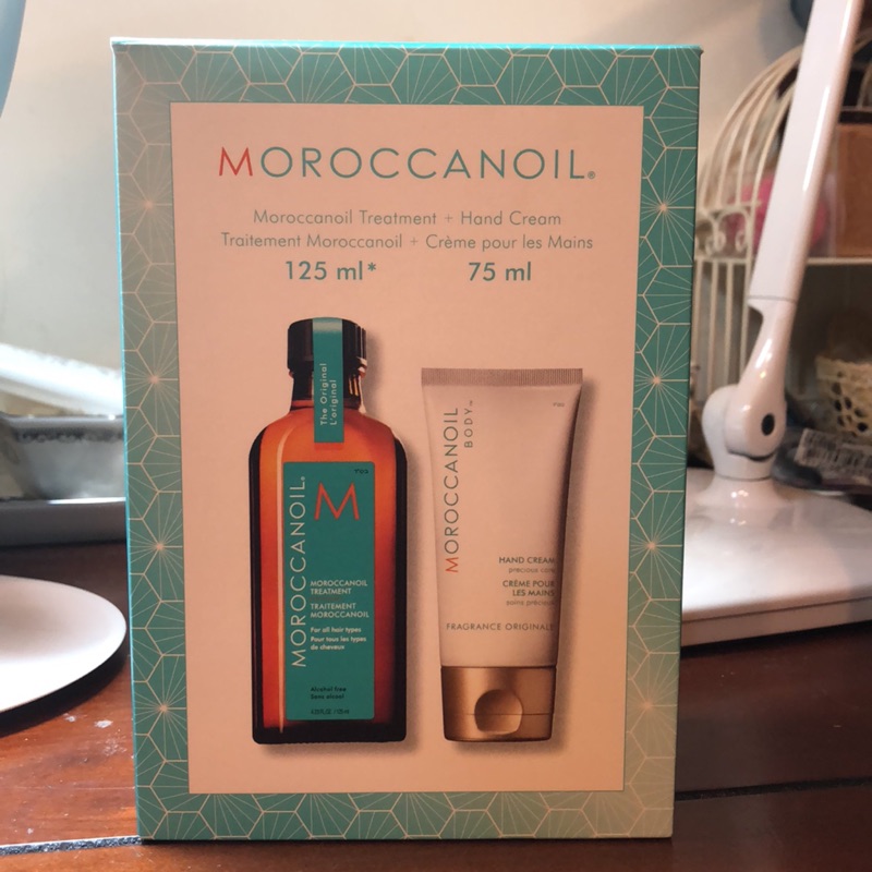 moroccanoil 摩洛哥油125ml+經典護手霜75ml 禮盒組