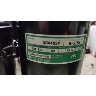 瑞智精密 RECHI 50A492P 家用中古冷氣壓縮機 R410冷媒