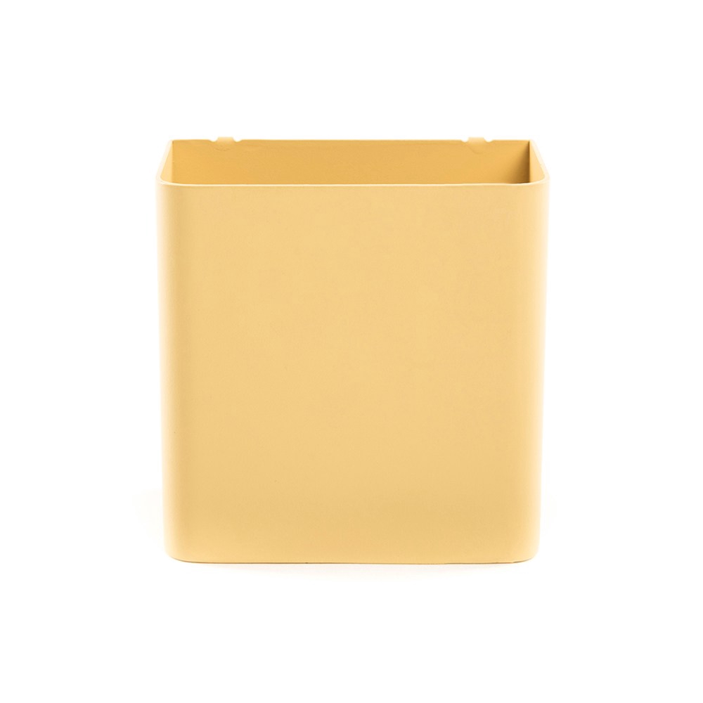 HOLA 鐵製烤漆掛式筆筒-黃