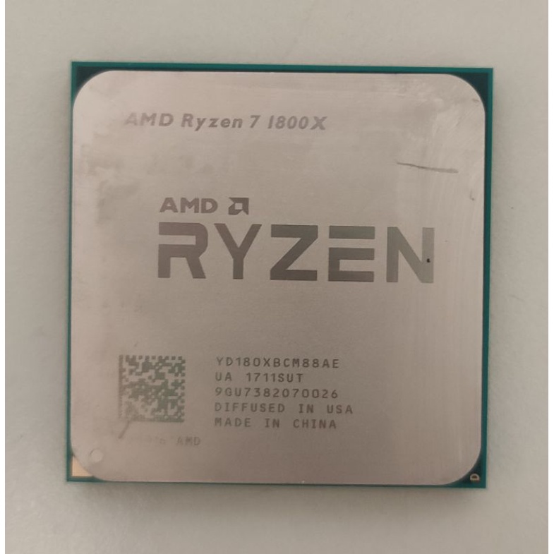 二手CPU AMD Ryzen R7 1800X AM4腳位(3.6GHz  8C16T）