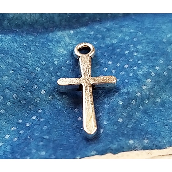 Diy材料 小十字架白k色手工配件魚幫水mipaliw 蝦皮購物