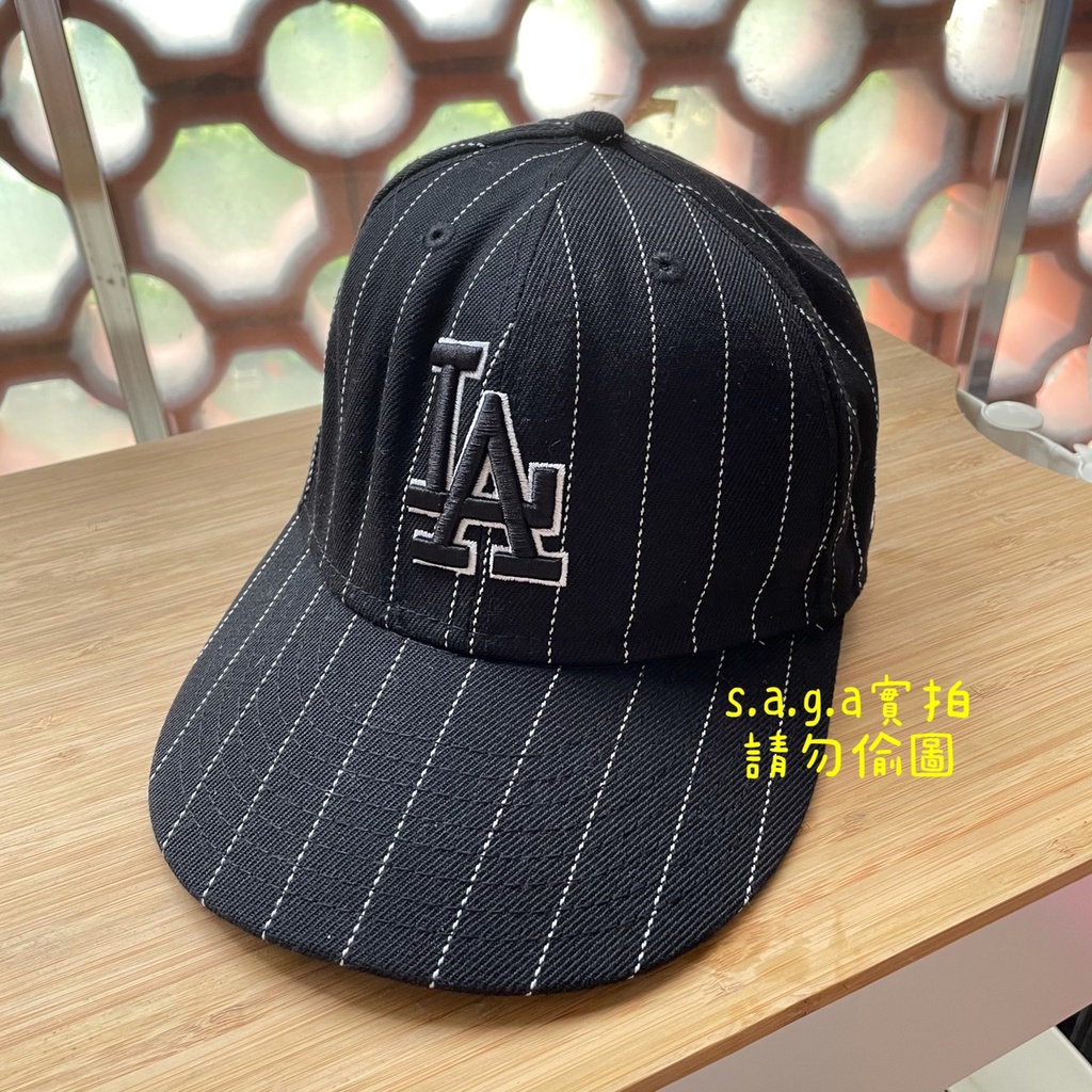 絕版 美國 MLB 聯名款 New Era LA 洛杉磯道奇 道奇隊 經典 刺繡 黑 帽子 棒球帽 大聯盟棒球帽 鴨舌帽