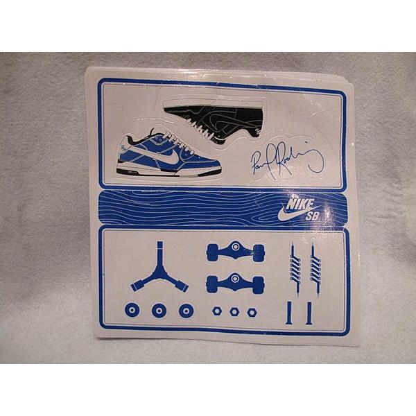 NIKE SB Skateboarding P-Rod 聯名款上市紀念貼紙 P rod (簽名款)