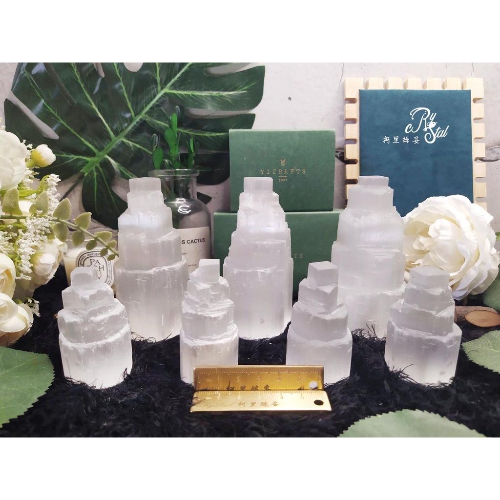摩洛哥透石膏┃RS柯里絲妥┃石膏塔 透石膏塔 祭壇必擺 乙太體的療癒 月神之石 水晶 天然水晶 透石膏 燈塔 原礦