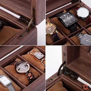 【多格木質收納盒】木質手錶盒 手錶眼鏡盒 手錶盒 手錶收藏盒 木頭錶盒 錶盒收納盒 珠寶首飾 收納盒置物ZP