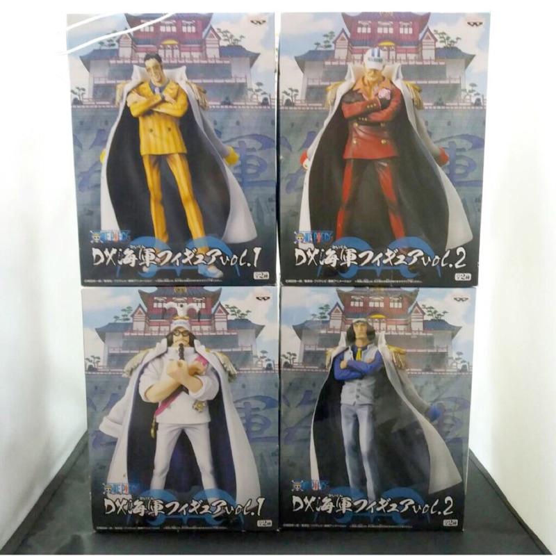 現貨-日版金證 赤犬一盒 青雉一盒 航海王 海賊王 海軍四大將 戰國 赤犬 青雉 黃猿 景品 DX 包膜未拆