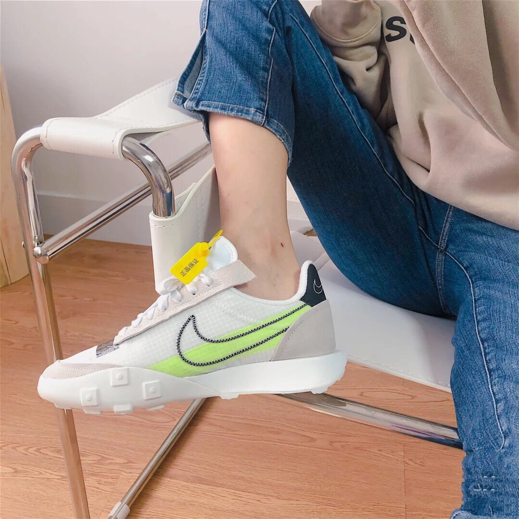 价格从 4 087 19 Nike 休閒鞋waffle Racer 2x 紫黃女鞋復古慢跑鞋鬆餅格紋鞋底 Acs Ck664 Best Price Products