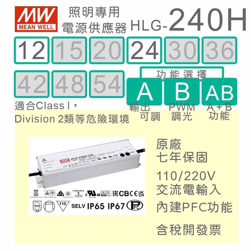 HLG-600H-42A LED用電源