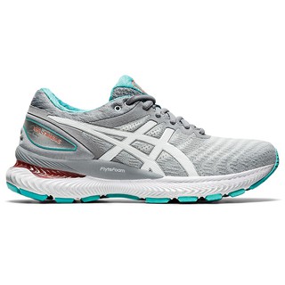 Asics 女鞋 慢跑鞋 GEL-NIMBUS 22 D 寬楦 高足弓 灰【運動世界】1012A586-020