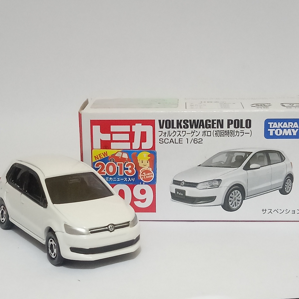 Tomica No 109 Volkswagen Polo 白色 Takara Tomy 壓鑄汽車 VW 微型兒童玩具車