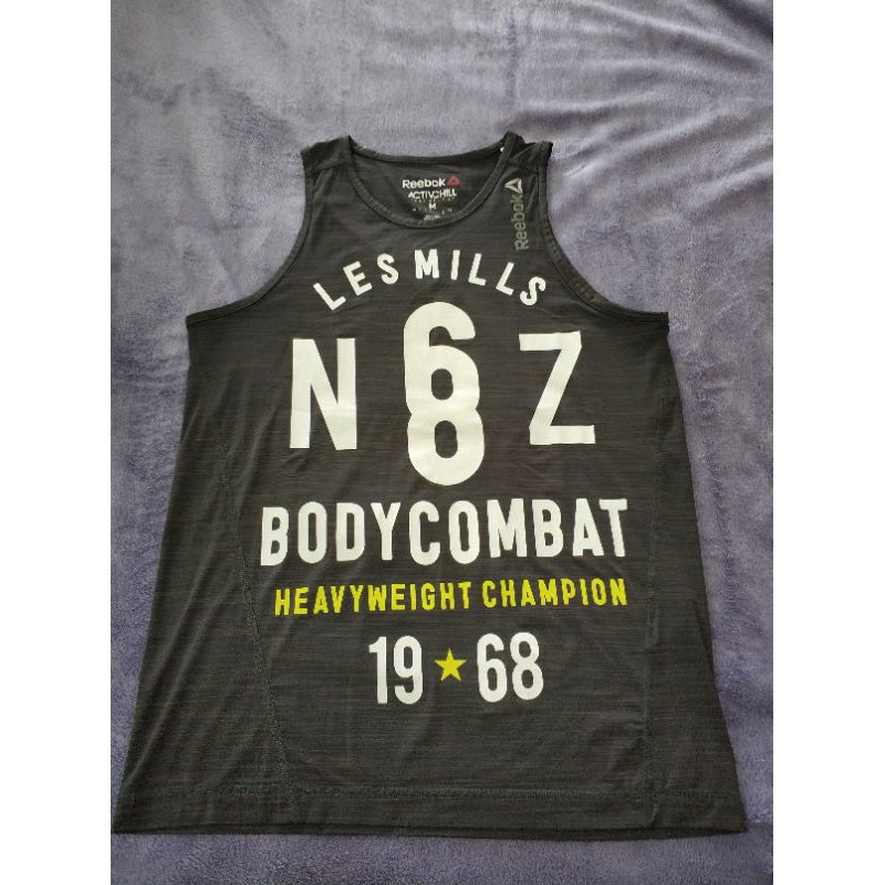 Reebok Les mills body combat 背心 日版m號 9成新