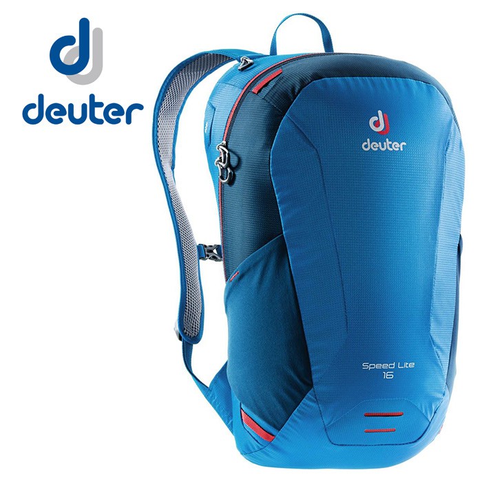 【Deuter 德國】Speed Lite 16L 超輕量透氣背包 運動背包 藍色 (3410118)
