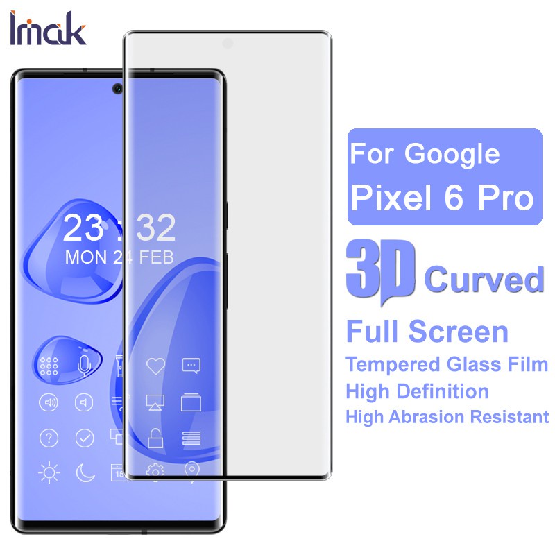 Imak Google Pixel 6 Pro 3D 曲面保護貼 邊膠滿版玻璃 鏡頭貼 拆封新品