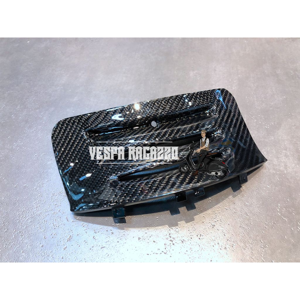 【VESPA RAGAZZO】VESPA 春天 衝刺 專用 競技版引擎進氣蓋 正碳纖維黑款