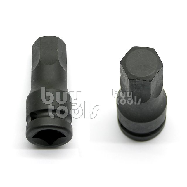 BuyTools-氣動三分六角凸頭套筒,內六角螺絲用,4~17 mm,H4~H17,3/8氣動板手適用,台灣製造「含稅」