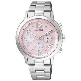 CITIZEN 星辰錶 NEW WICCA系列 (KF5-012-91) 粉彩天堂太陽能時尚腕錶 /粉紅面 35mm