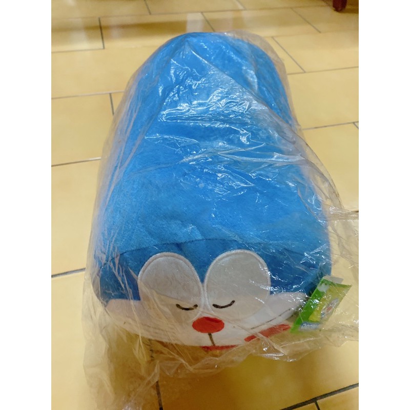 哆啦A夢玩偶長型抱枕靠枕（長35公分、寬20公分）