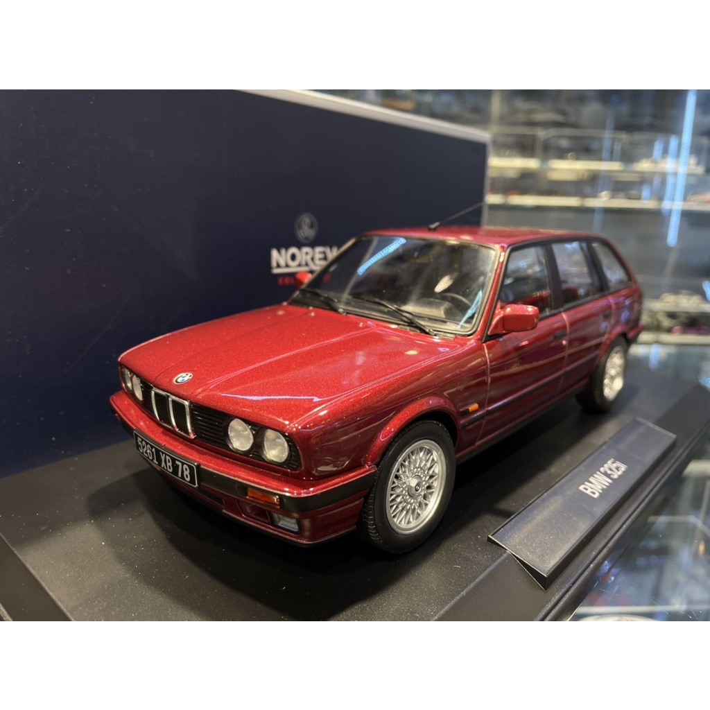吉華科技＠ 1/18 Norev 183218 BMW 325i Touring 1992 Red metallic