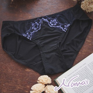 【露娜斯Nunas】花悅漫遊。吸濕排汗涼感貼身舒適 Free 三角內褲 P309 臺灣製 黑