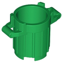 【金磚屋】LEGO 樂高 配件 垃圾桶 桶子 Green (92926)