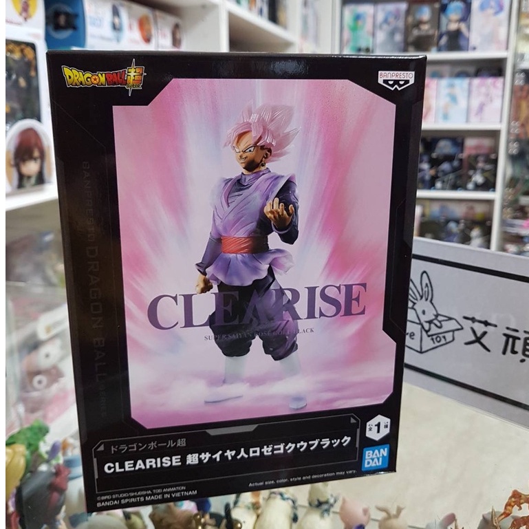 【艾頑玩具】『現貨』BANPRESTO 代理版 景品 七龍珠超 CLEARISE 黑悟空 超級賽亞人 玫瑰 七龍珠