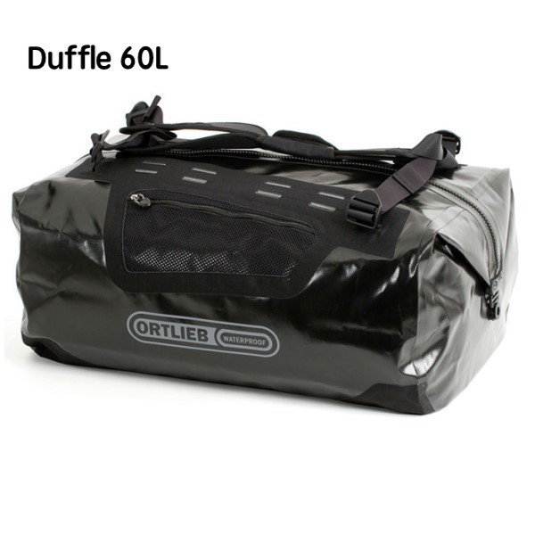 【CampingBar】德國ORTLIEB Duffle 60L 防水亮面三用背包 黑色/橄欖綠 防水袋
