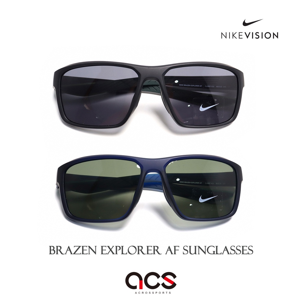 Nike 太陽眼鏡 Brazen Explorer AF Sunglasses 墨鏡 遮陽 運動 黑 藍 任選【ACS】
