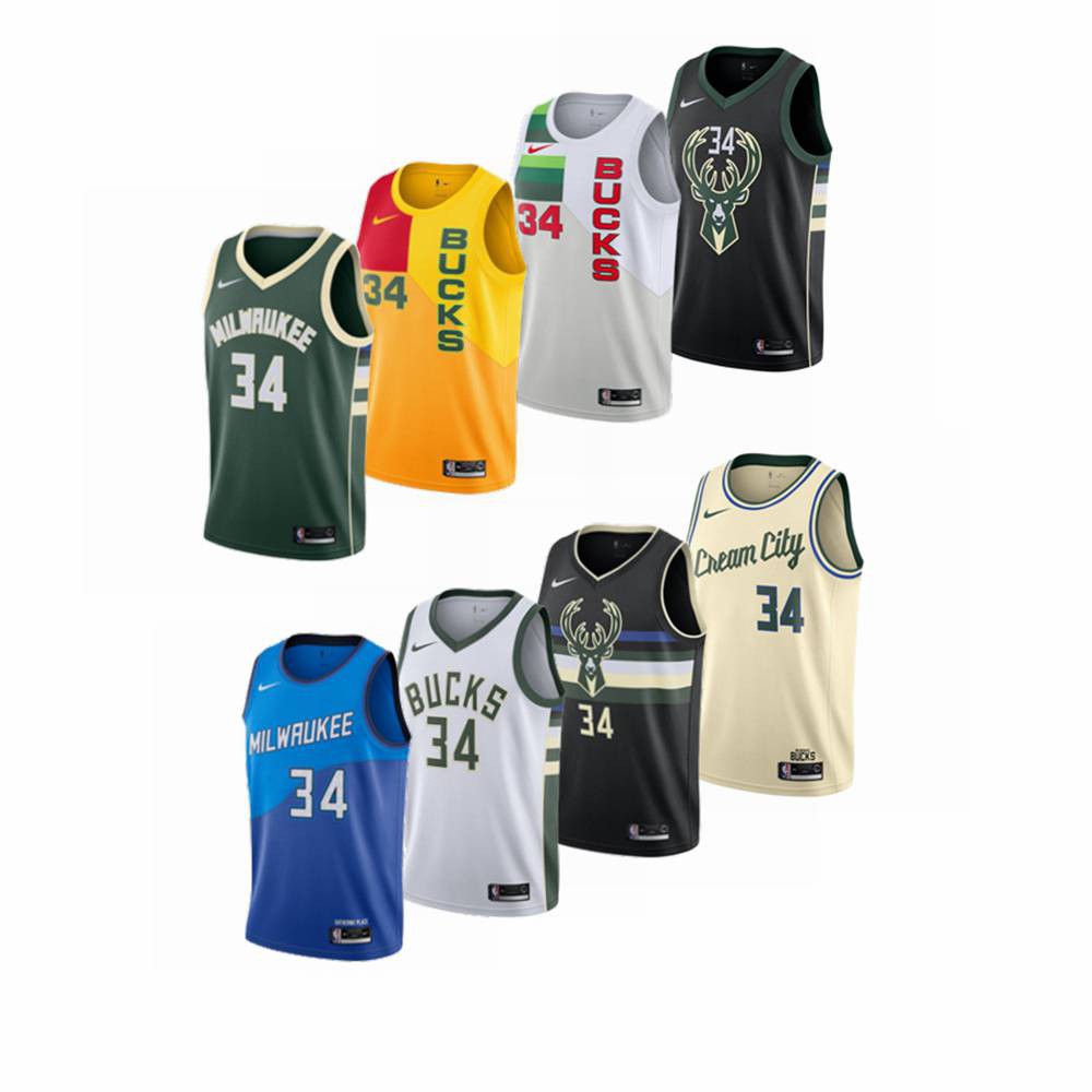 Antetokounmpo 字母哥  MVP 公鹿 城市 nba球衣