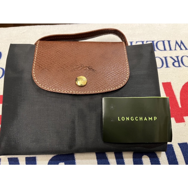 全新 法國製 Longchamp 手提公事包 鐵灰色