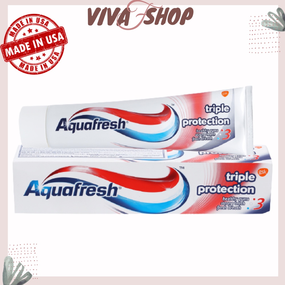 [美國產品] Aquafresh 三重保護 3-act 牙膏 100ml (紅色)