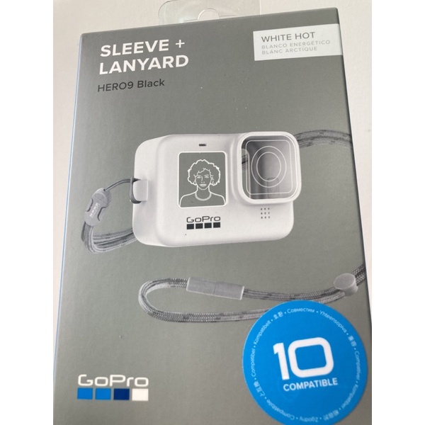 GoPro 9&amp;10 矽膠保護套 SLEEVE + LANYARD（ 白色）
