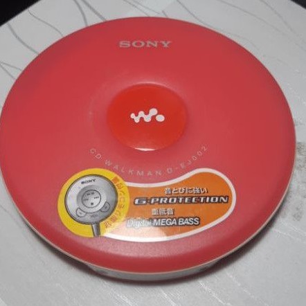 CD隨身聽 Sony CD Walkman D-EJ002 紅色