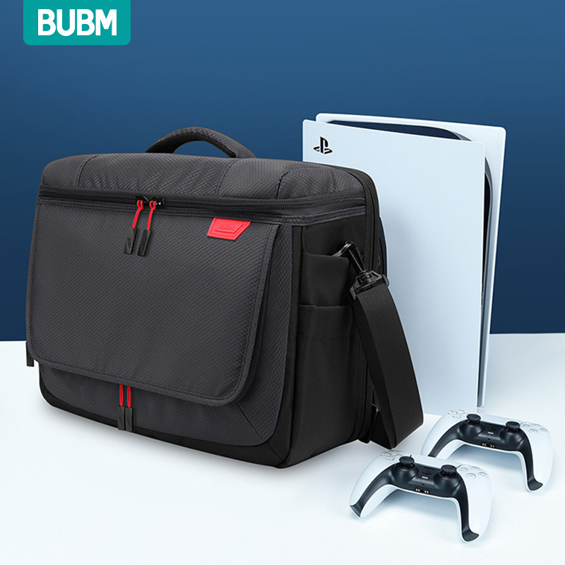 【熊熊數碼】bubm廠家直銷 ps5遊戲機收納包 索尼ps5主機包遊戲手柄配件收納包