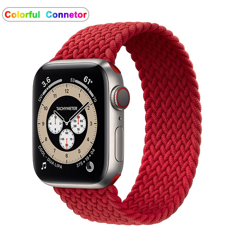 尼龍彈性手鍊適用Apple Watch 8 7 6 Se 5 4 3 49mm 44Mm 40Mm 38Mm 42Mm