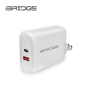 【iBRIDGE】PD3.0+QC3.0 30W 雙孔急速快速充電器 IBC005