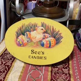 美國老物 See’s Candies Ester Egg復活節空巧克力空盒