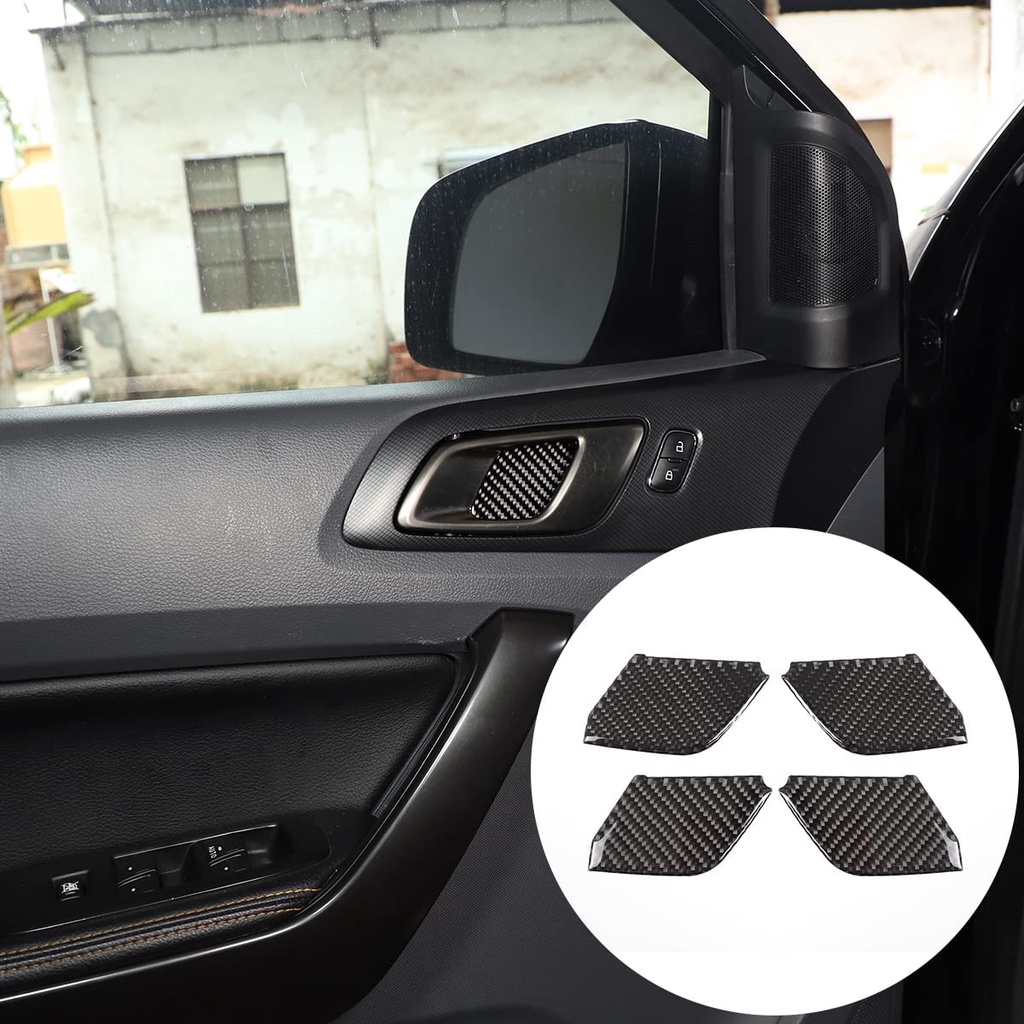 適用 Ford 福特 Ranger Everest 碳纖維 汽車外門把手蓋飾件內飾汽車配件 2015-2022款