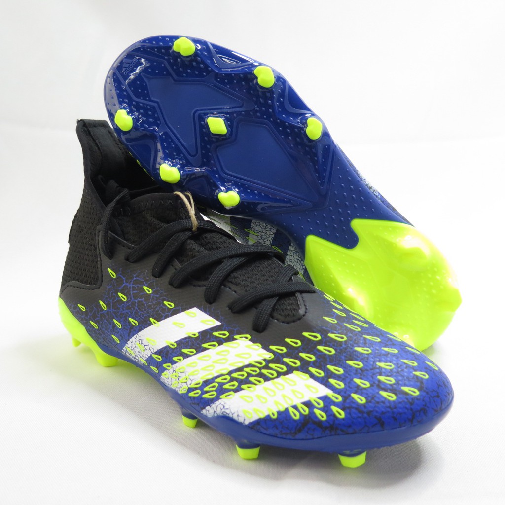 Adidas PREDATOR FREAK .3 FG 中大童鞋足球釘鞋FY0613 黑藍【iSport商城】 | 蝦皮購物