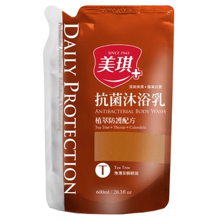 美琪抗菌沐浴乳補充包-茶樹600ml【愛買】