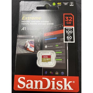 SanDisk Extreme M.SD 32GB(A1)無轉卡(公司貨)