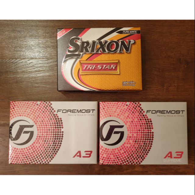 【便宜出清】FOREMOST2盒 + SRIXON1盒 3盒一起賣 A3 SUPREME A3S 高爾夫球