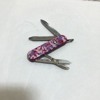 [沐沐屋］victorinox 維氏 限量印花 58mm 經典七用 瑞士刀 粉紅迷彩 0.6223