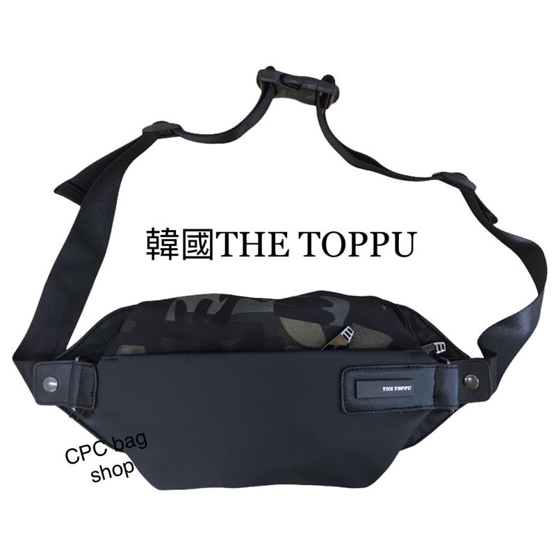 （現貨）韓國品牌THE TOPPU 設計款質感側背腰包 尼龍腰包 胸包 側背包 男生腰包 斜背包 潮流腰包 男用包